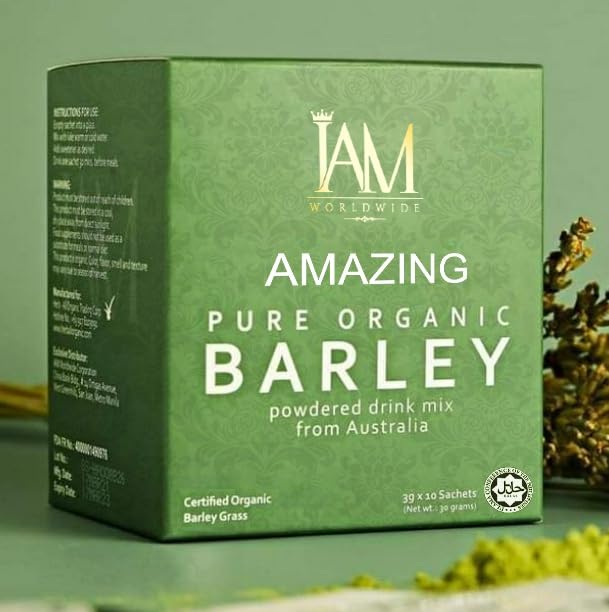 XLXZHYF IAM Amazing Pure Barley Powder texture closeup highlights fine powder.