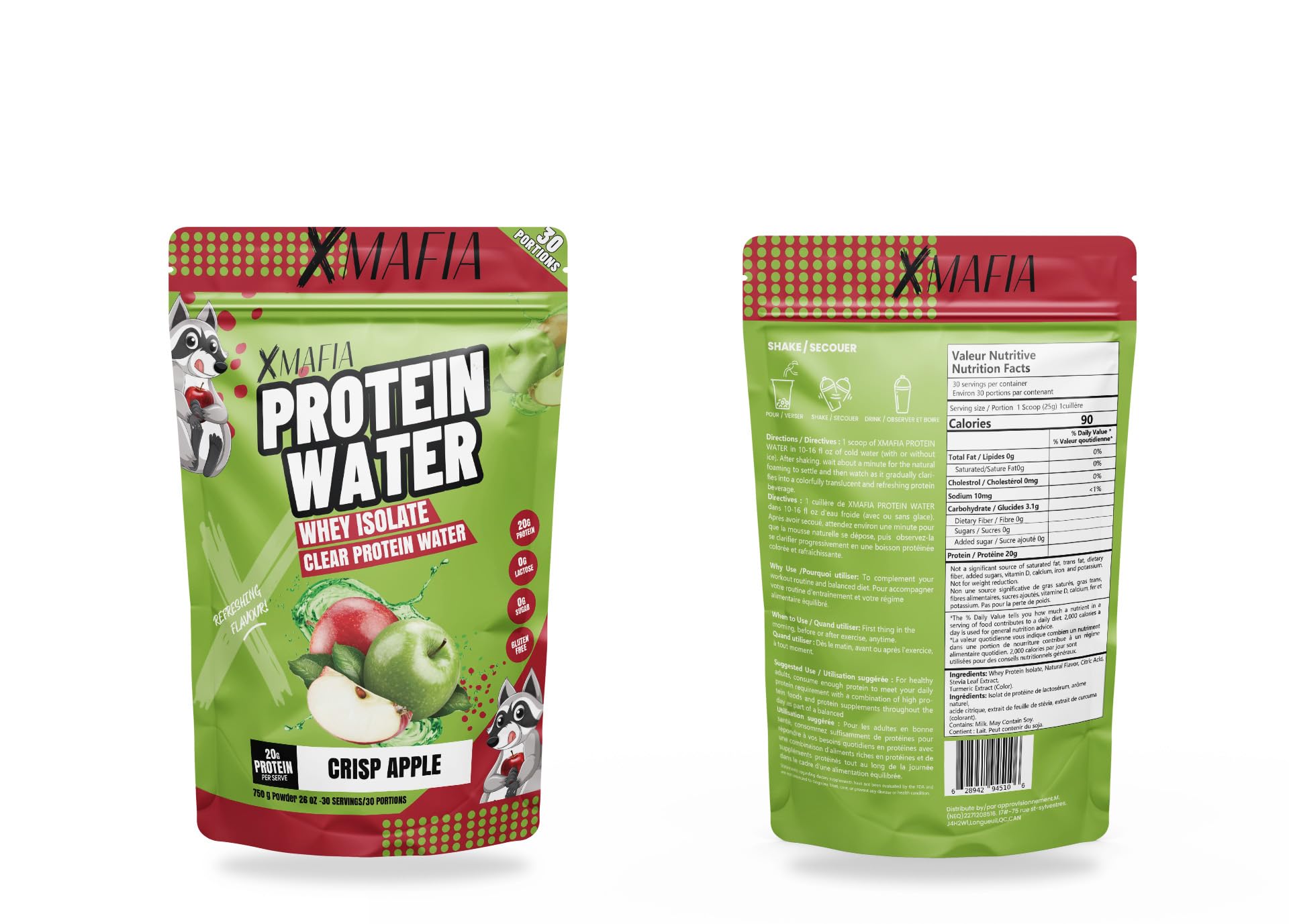 XMafia Protein Water 30 servings tub indicates reliable supply for active days