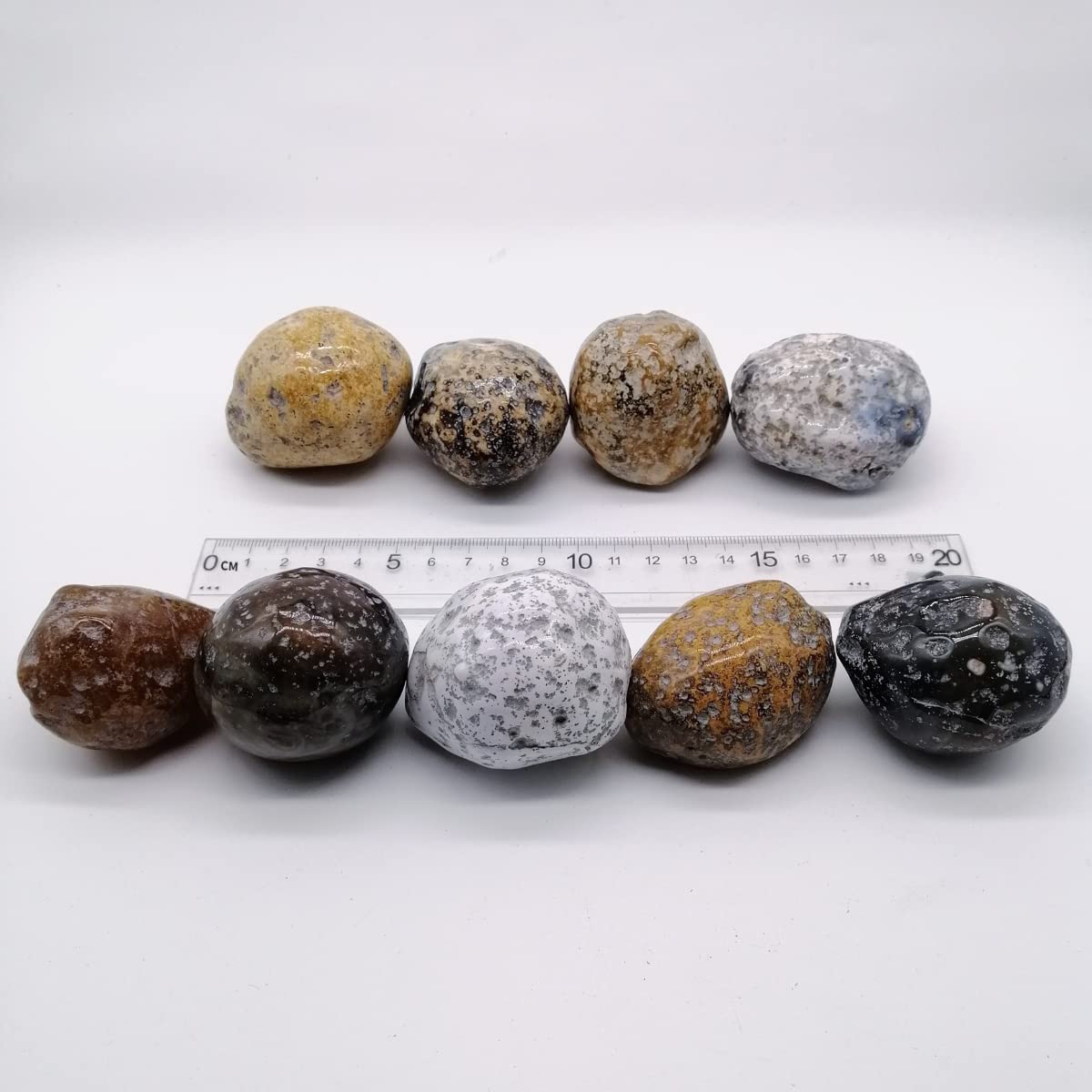 XMHOME Brazilian agate rough ball pile illustrating unique patterns for display