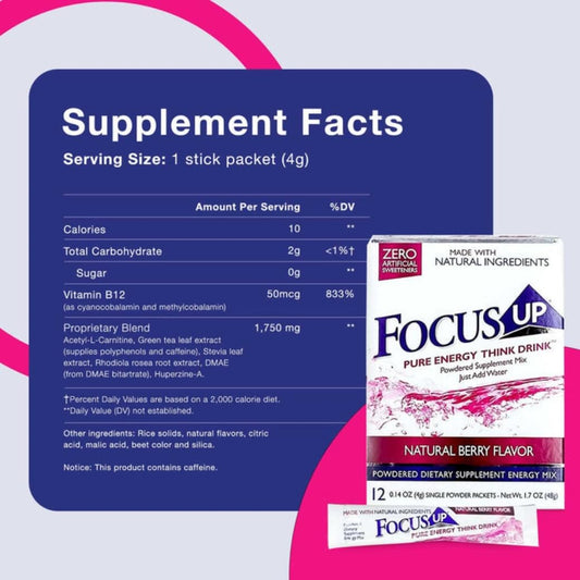 FocusUP powder dissolving in water for smooth focus