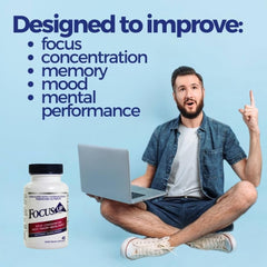 Xooma FocusUP glass of water with pills ready to take.
