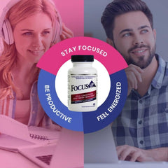 Xooma FocusUP green tea extract illustration hinting at gentle energy.