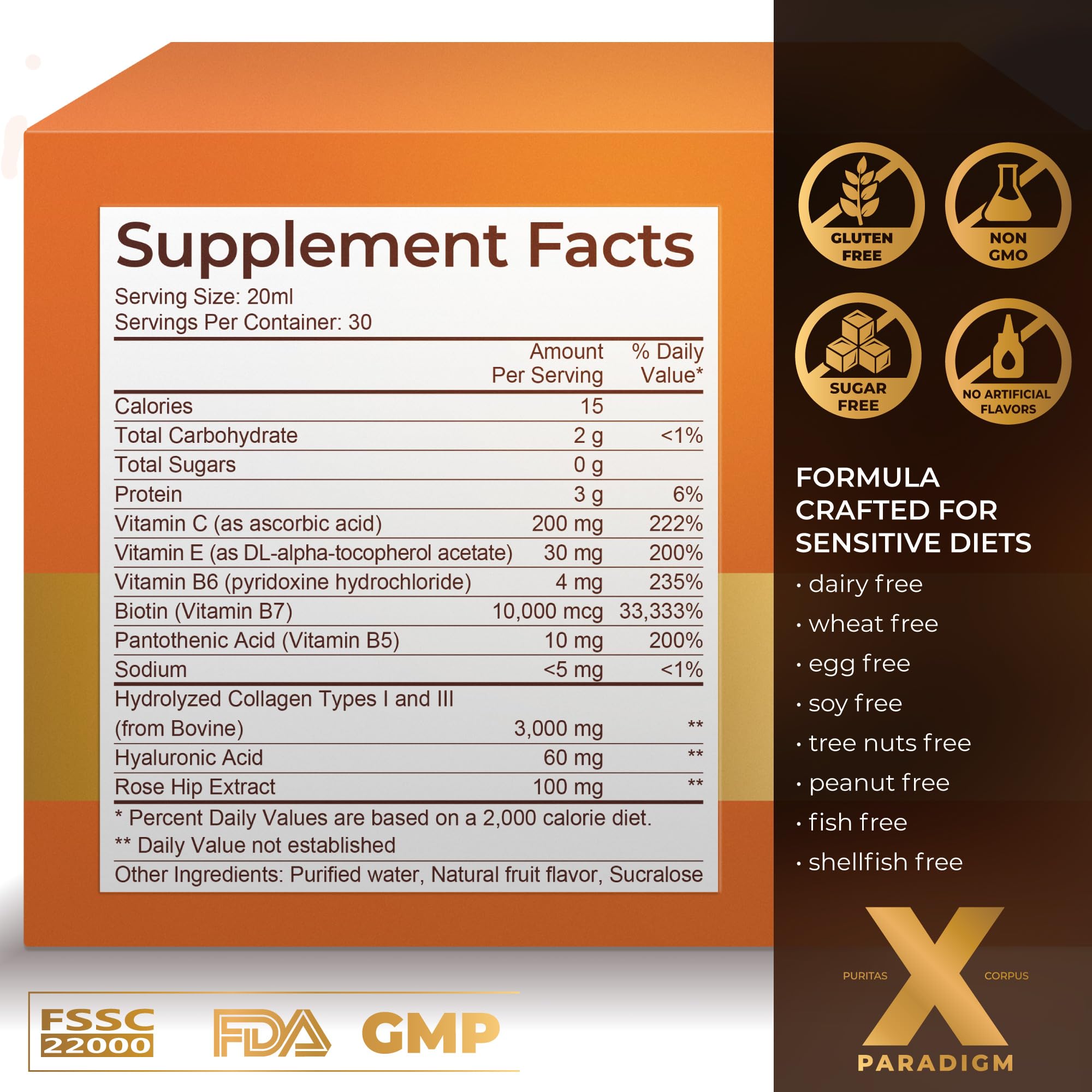 XParadigm Puritas Corpus 30-bottle pack signals month-long supply.