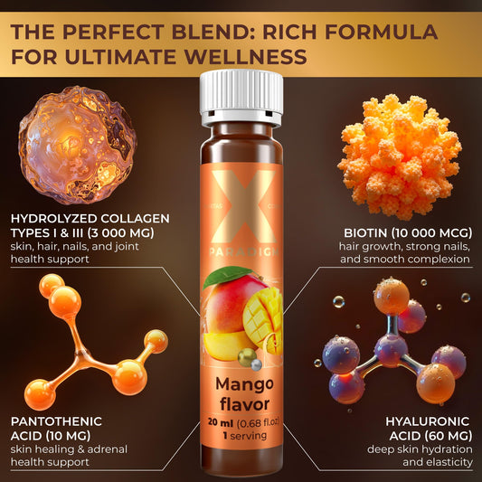 XParadigm Puritas Corpus collagen shot being poured for easy daily nourishment