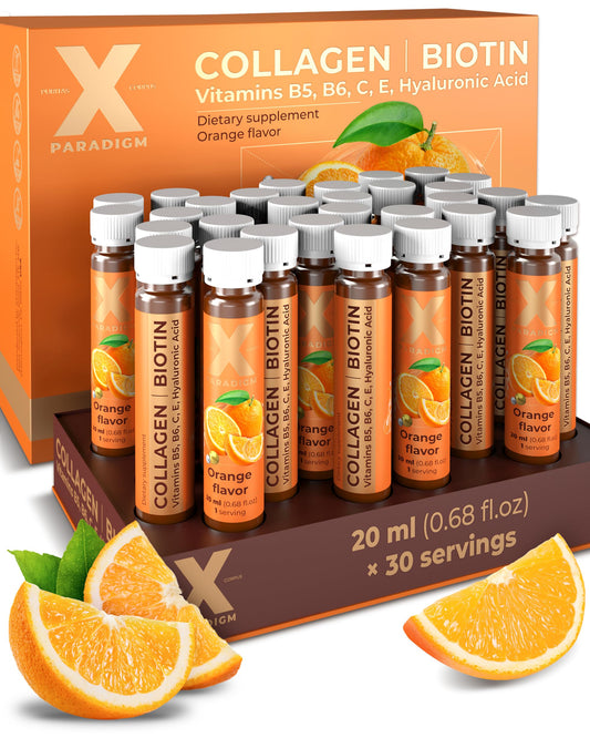 XParadigm Puritas Corpus liquid collagen bottle supports daily skin hydration and beauty routines.
