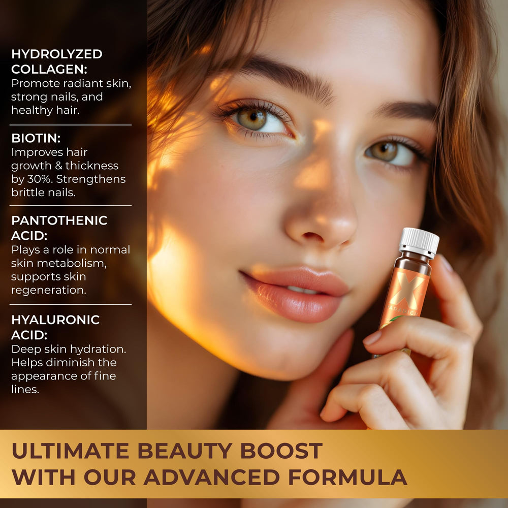 XParadigm Puritas Corpus liquid collagen ingredients table feature.