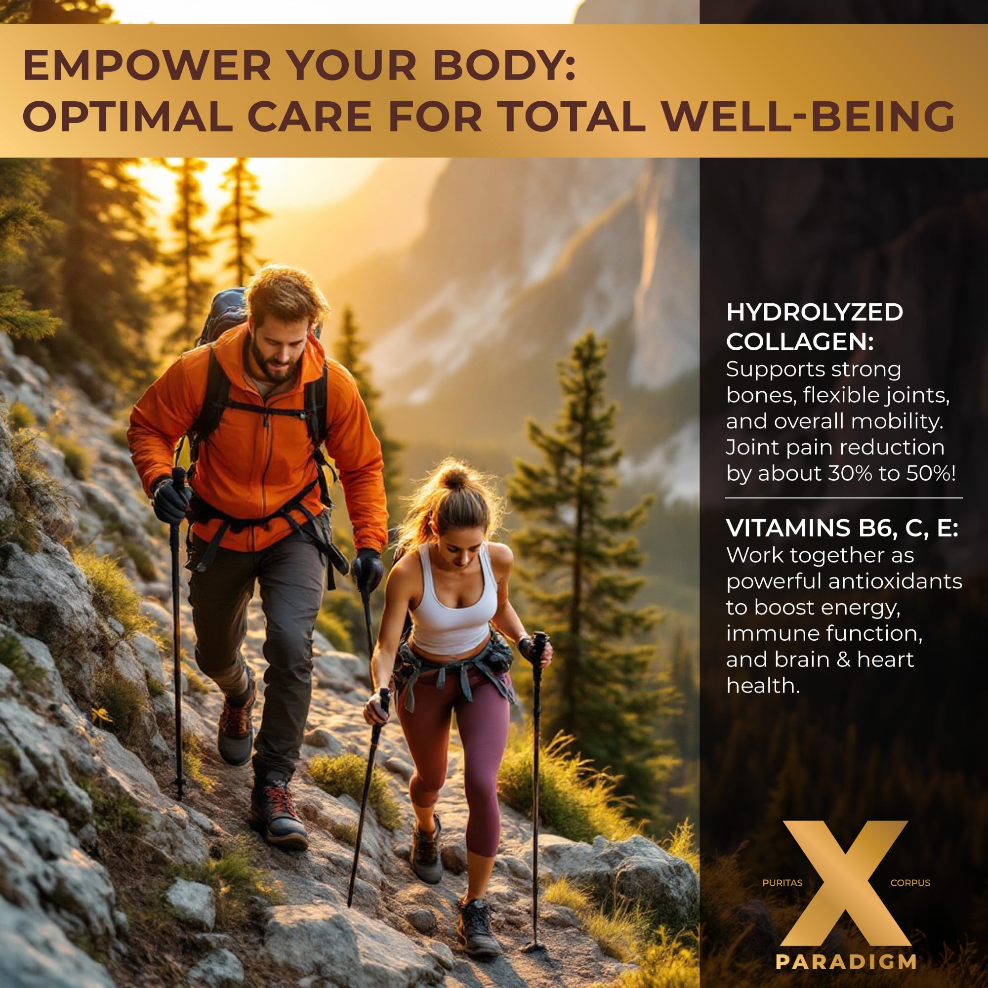 XParadigm Puritas Corpus orange flavor bottle on display.