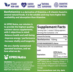 XPRS Nutra Benfotiamine in a morning routine promotes daily focus.