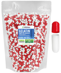 XPRS Nutra Size 00 empty capsules with transparent shells for precise filling.
