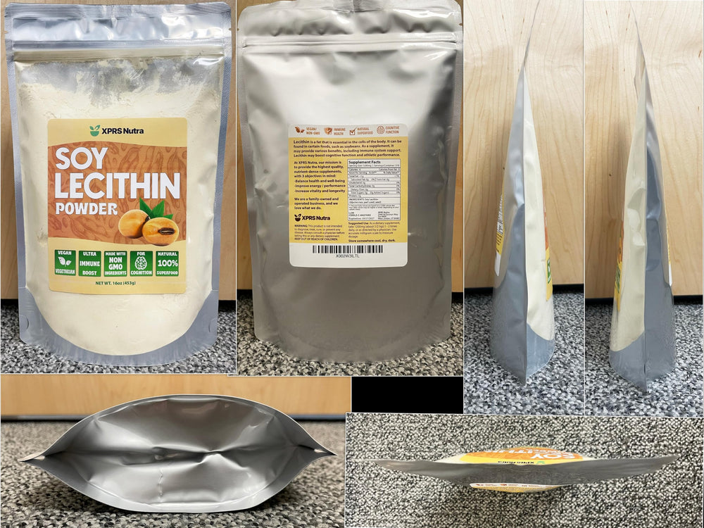 XPRS Nutra Soy Lecithin Powder vegan-friendly tub inspires healthy cooking and baking experiments.