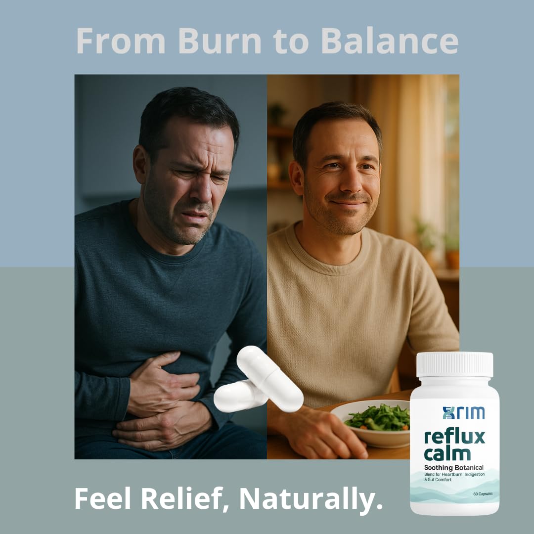 xrim Reflux Inhibitor capsules close-up of two-capsule serving