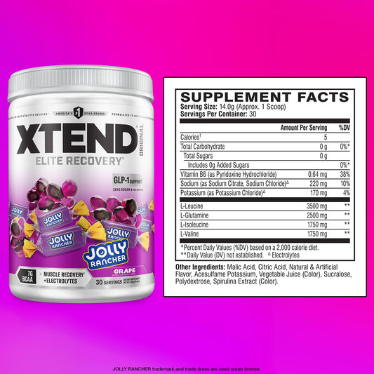 Xtend Original BCAA powder glass with mixed drink indicating post-workout recovery