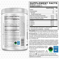 Xtend Original BCaa Powder scoop illustrating easy daily dosing during workouts.