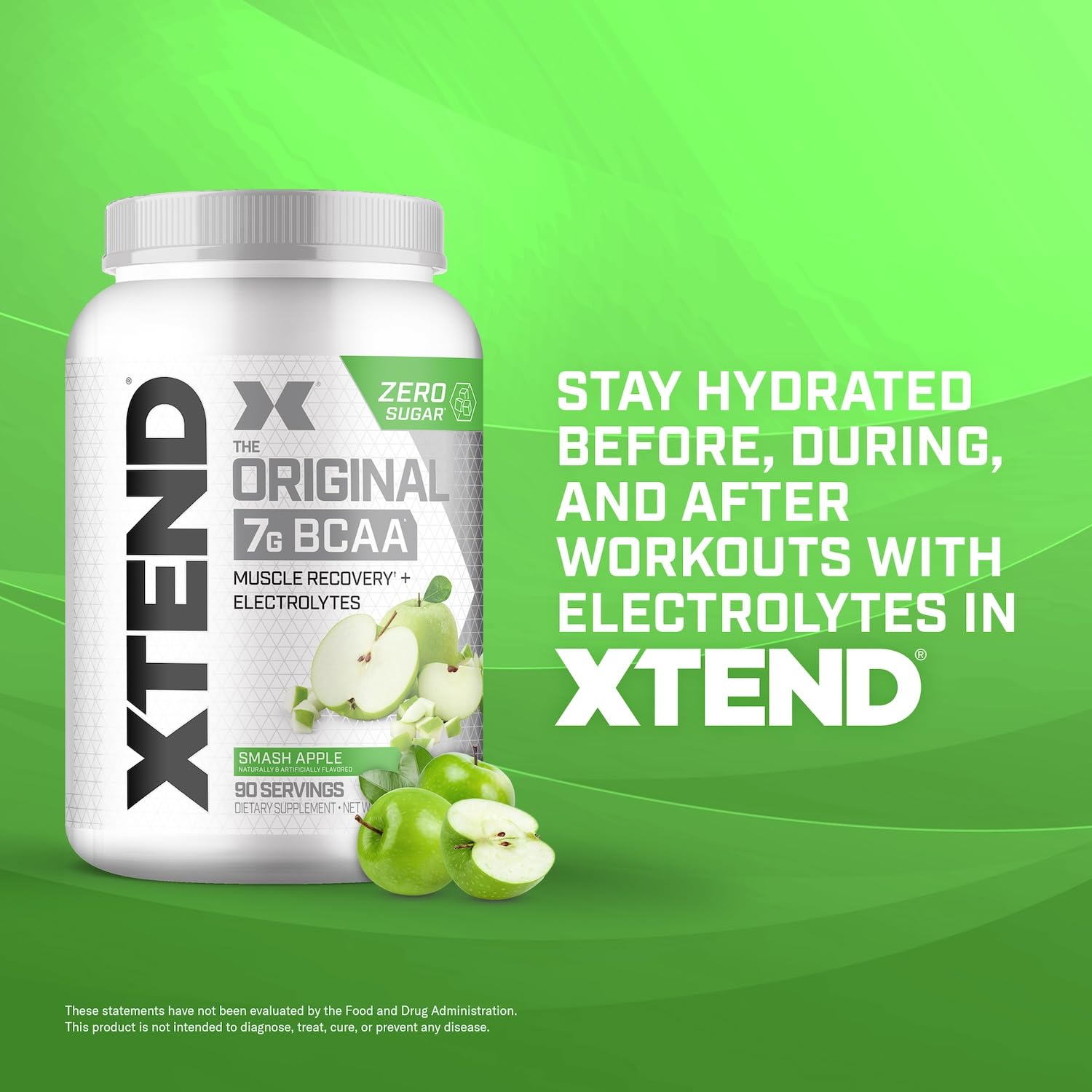 Xtend Original BCAA powder dissolving in water for fast absorption
