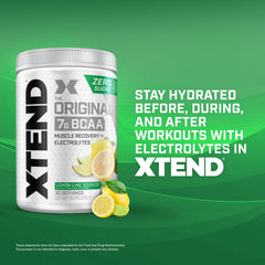 Xtend Original BCAA powder training setup scene for daily use.