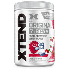Xtend Original BCAA powder tub showcasing the formula for muscle recovery benefits