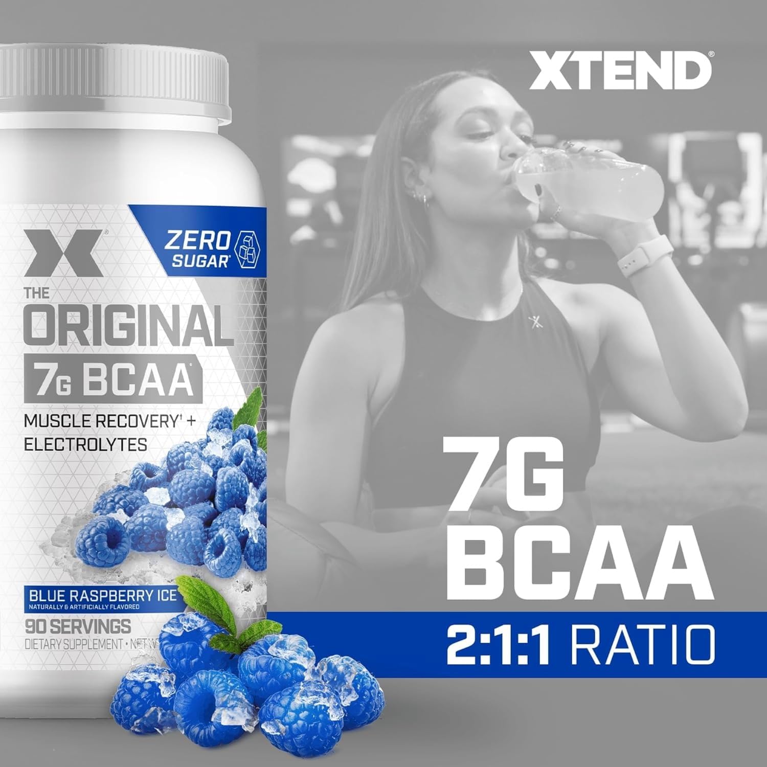 Pouring Xtend into a glass highlights hydration