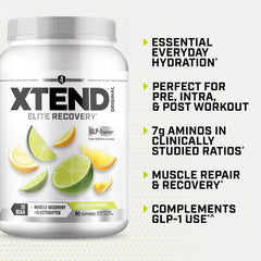 Xtend original label close-up emphasizing sugar-free electrolyte blend
