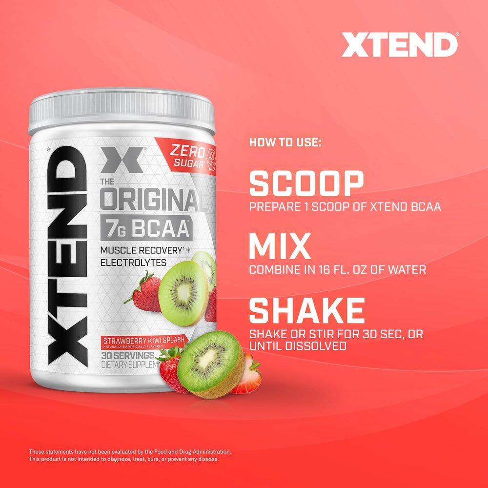 Xtend Original label close-up on packaged tub, trusted by athletes.