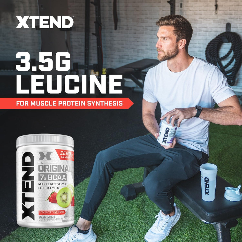 Xtend Original sugar-free label close-up showing no sugar content.