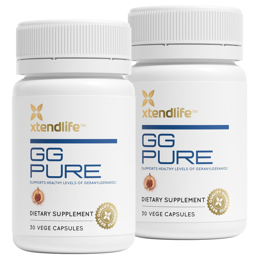 Xtendlife GG Pure bottle front highlights quality packaging and product trust.