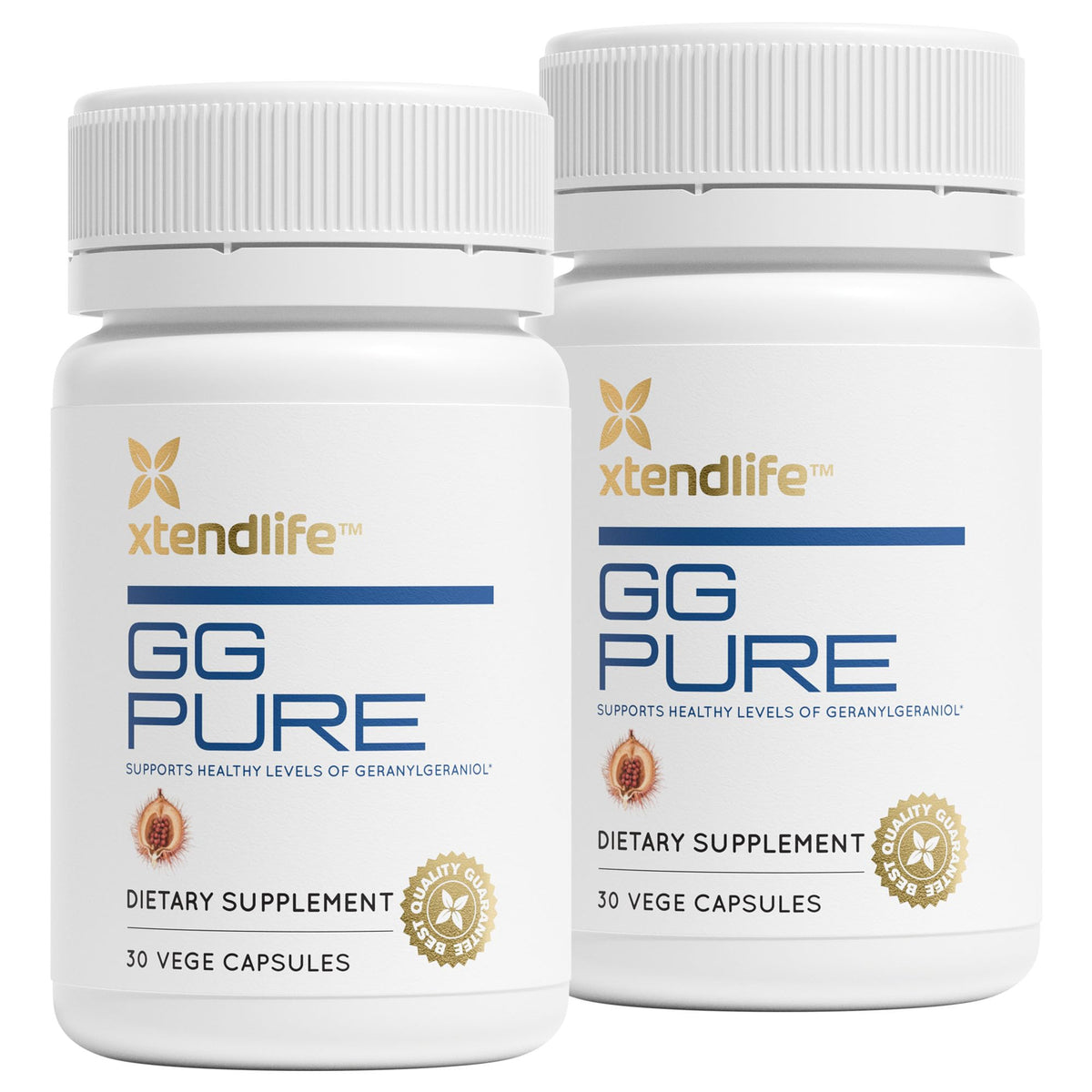 Xtendlife GG Pure bottle front highlights quality packaging and product trust.