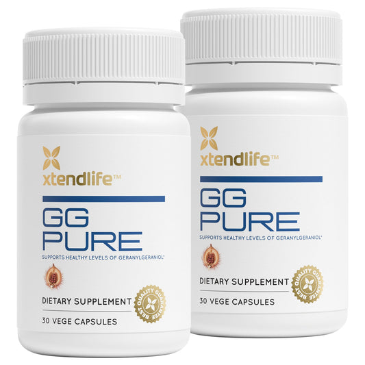 Xtendlife GG Pure bottle front highlights quality packaging and product trust.