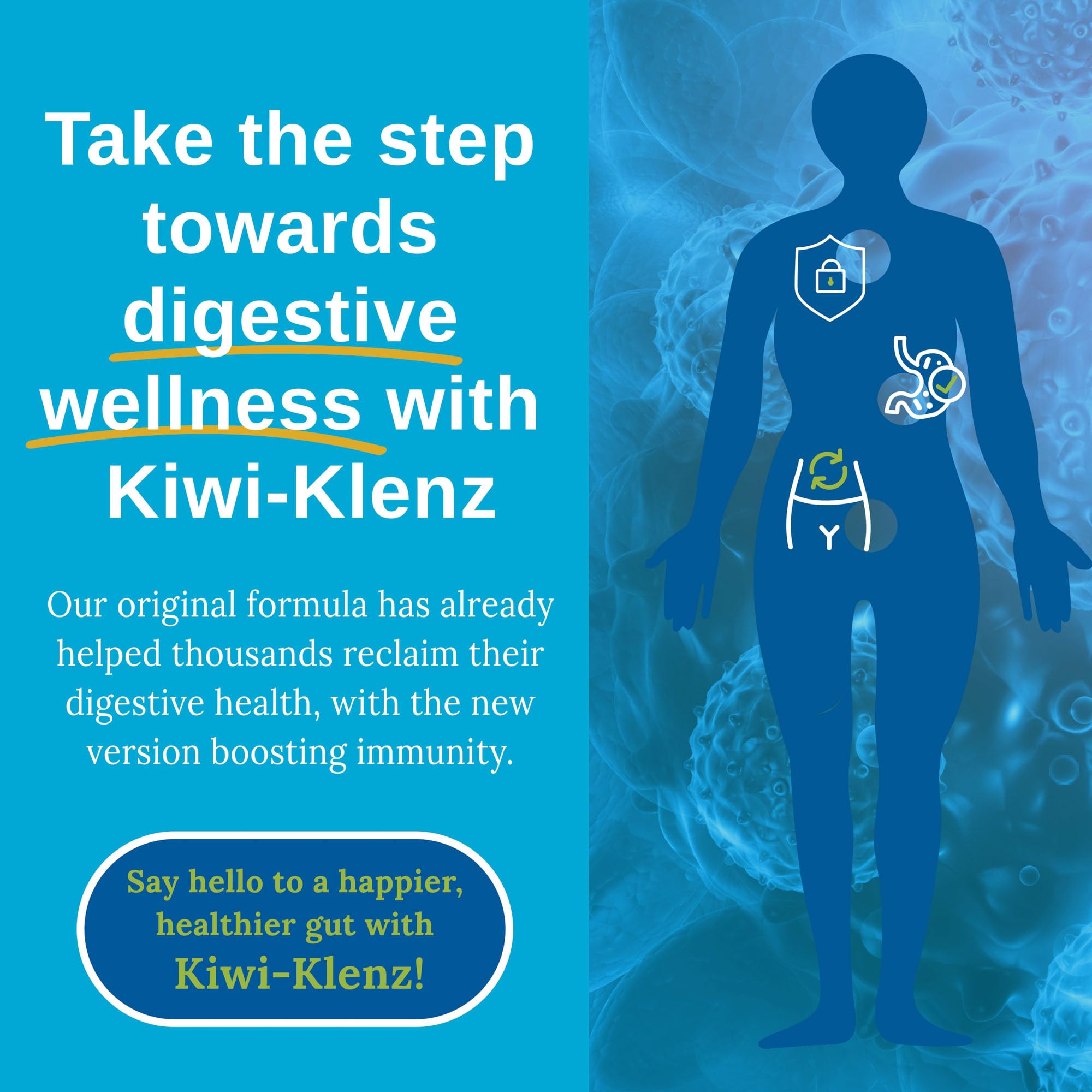 Xtendlife Kiwi-Klenz daily-dose tablets for convenient daily routine.