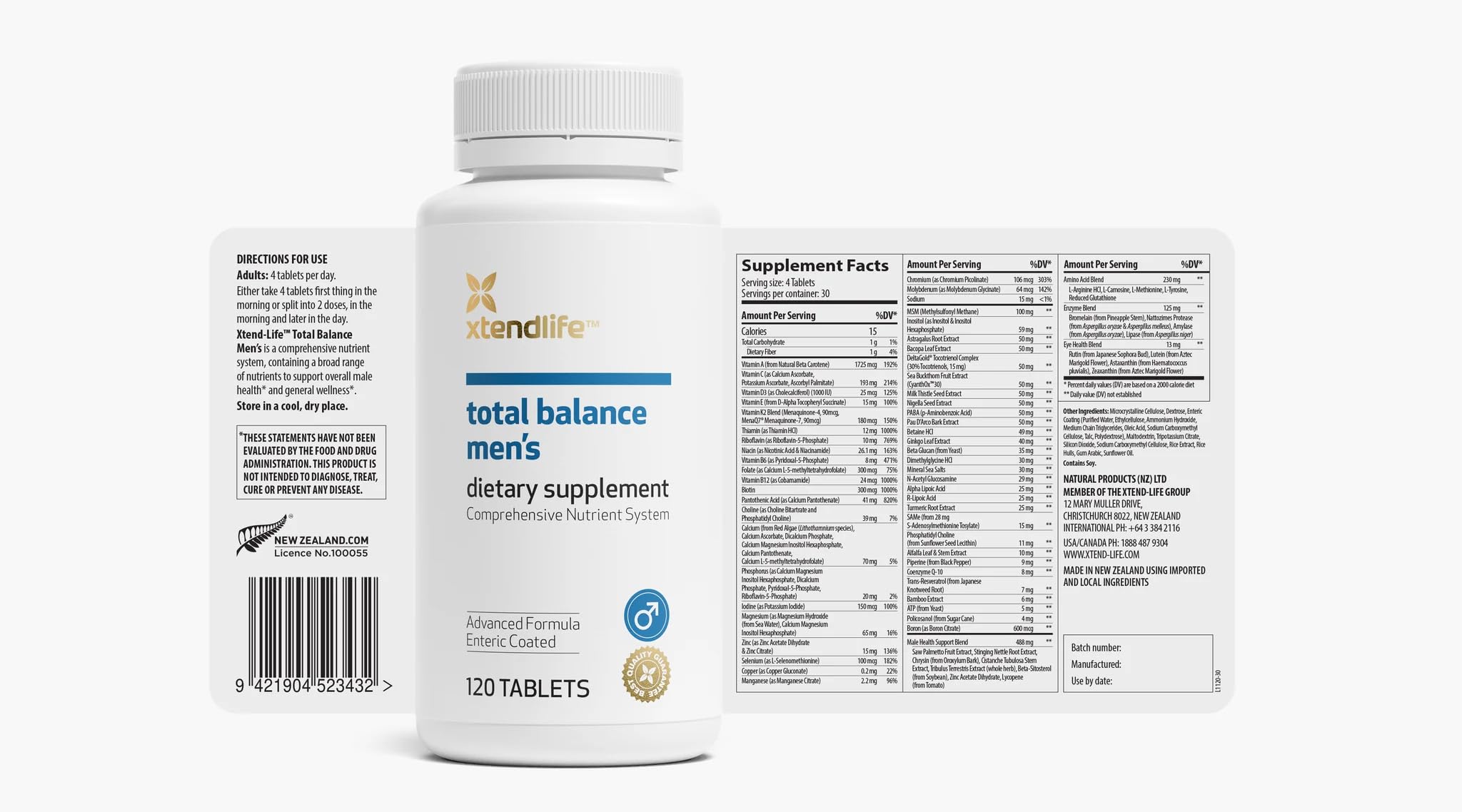Xtendlife Total Balance daily dose image showing convenient capsules for daily wellness