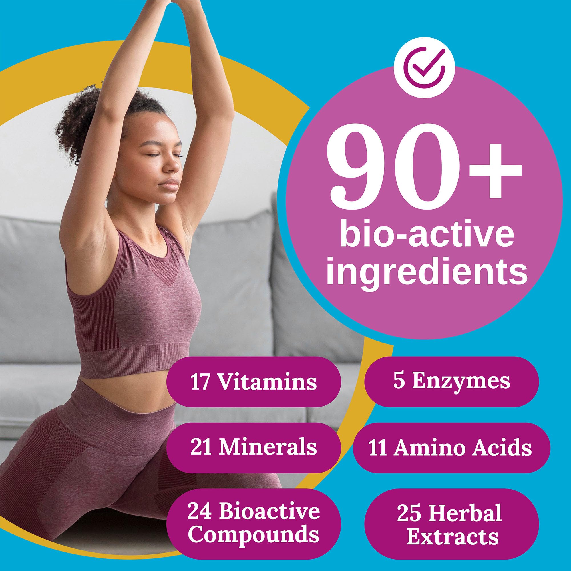 Xtendlife Total Balance capsules closeup suggests a simple daily routine