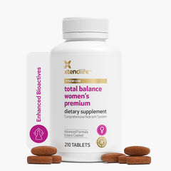 Xtendlife Total Balance for Women multivitamin bottle supports daily energy and immune wellness
