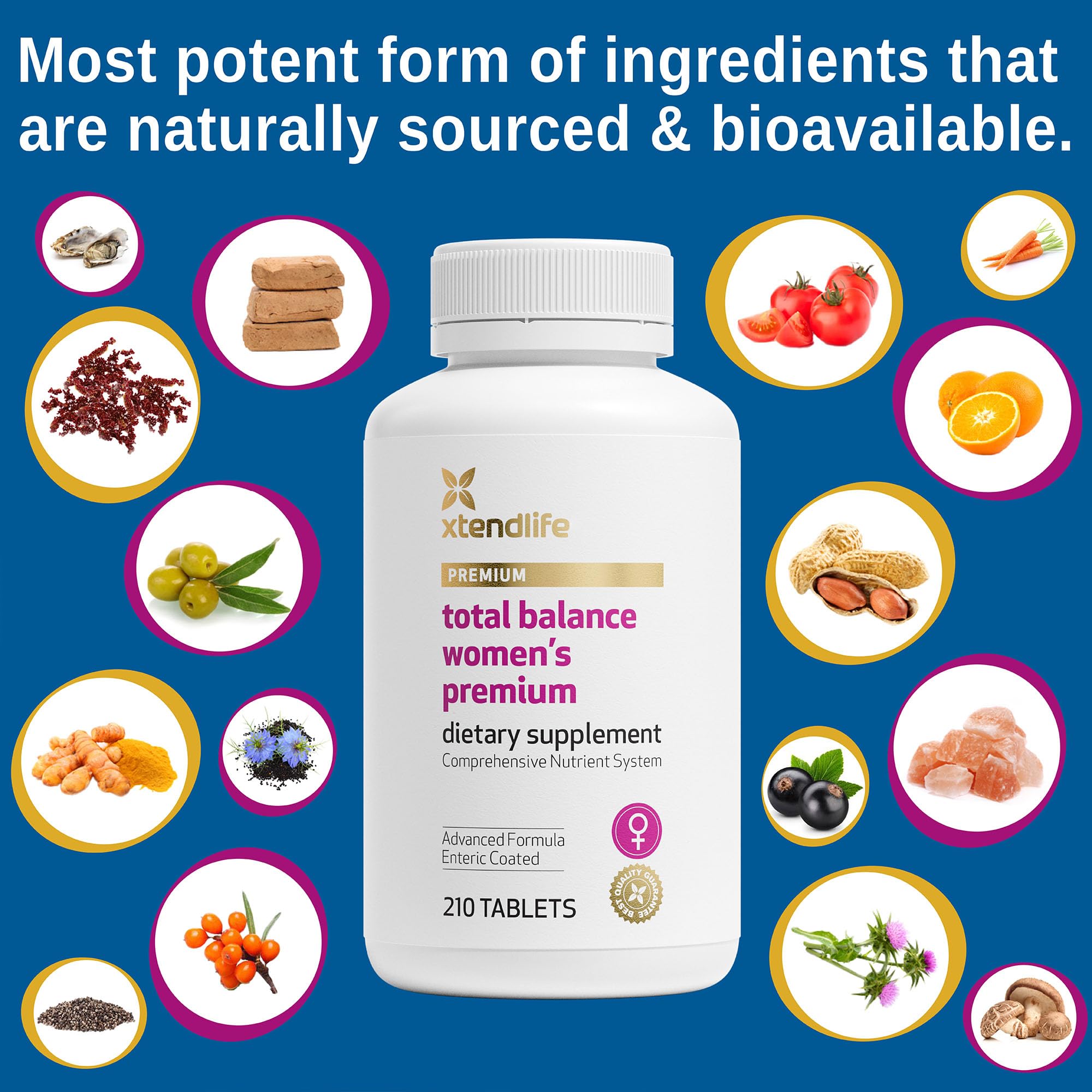 Xtendlife Total Balance packaged box appeals to health-conscious adult women