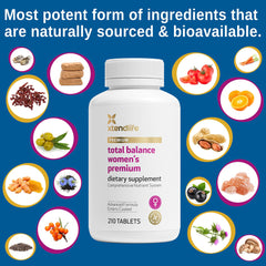 Xtendlife Total Balance packaged box appeals to health-conscious adult women