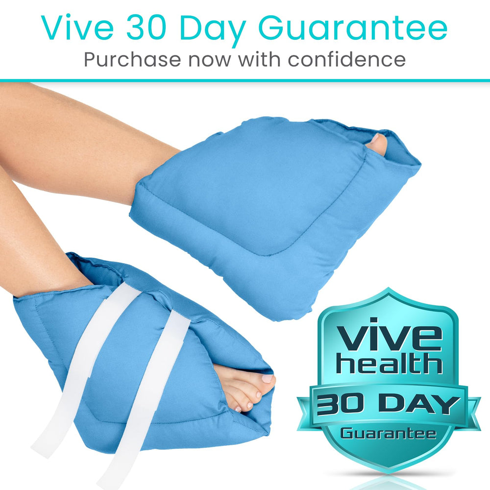 Xtra-Comfort heel pillows protect heels during sleep and recovery.