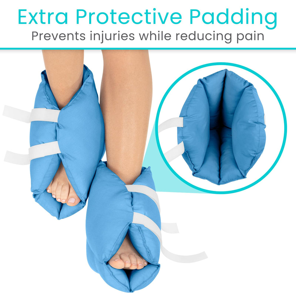 Xtra-Comfort heel pillows ideal for bed rest and extended sitting.