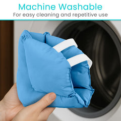 Xtra-Comfort heel pillows machine washable for easy cleaning.
