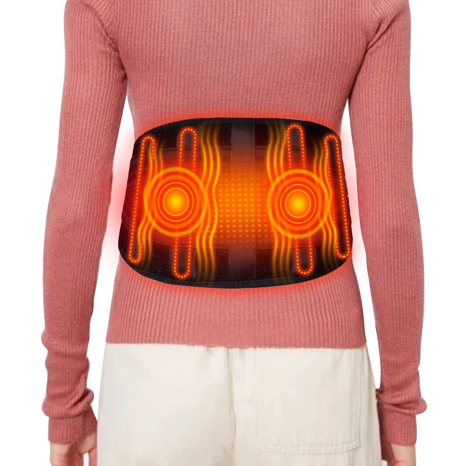 XuanMei GR back brace with control panel, easy heat adjustments.