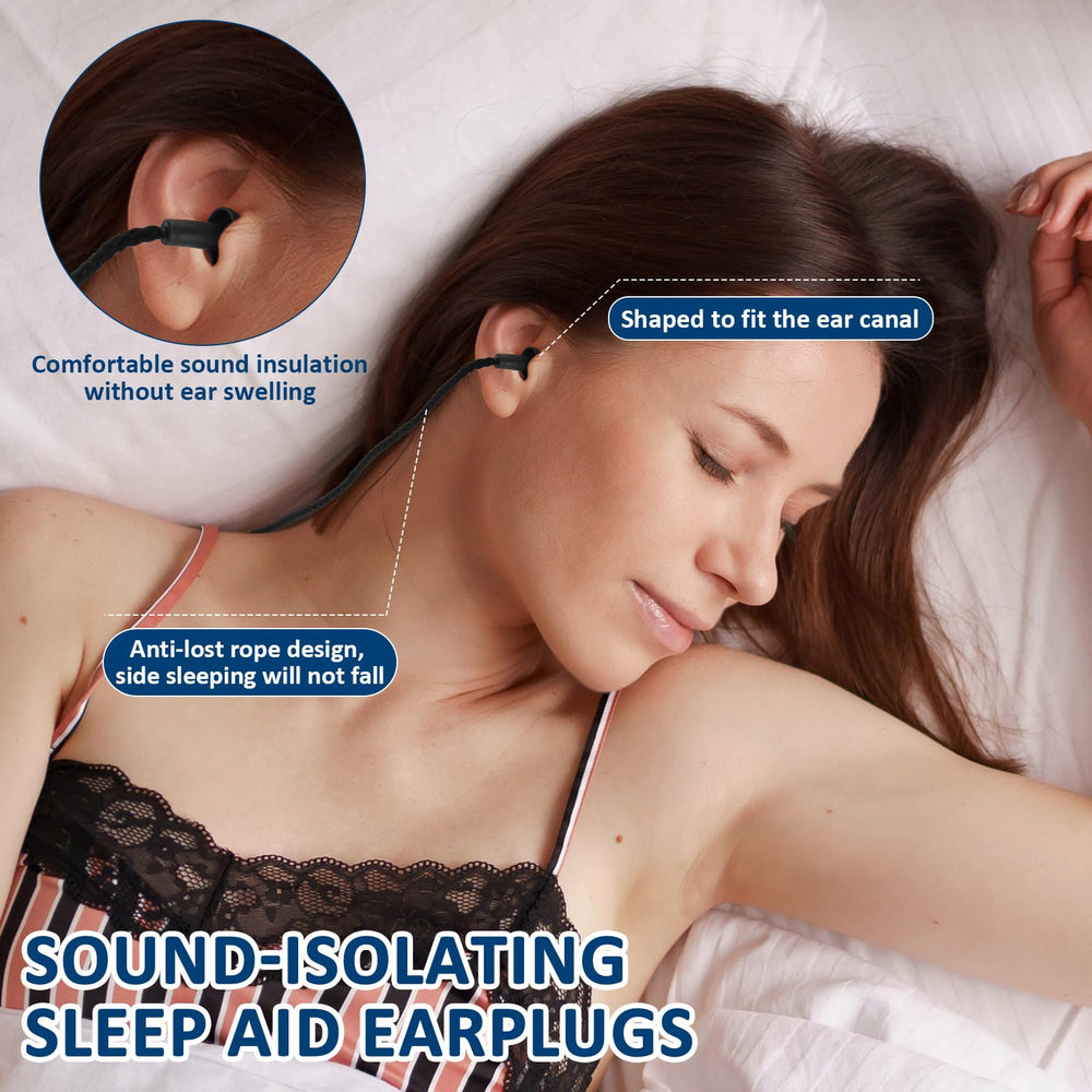 Xuhal detachable rope feature keeps earplugs secure and easy to dry after use.