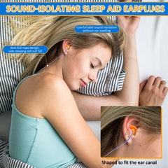 Xuhal ear plug with 22 inch cord to prevent loss during activities.