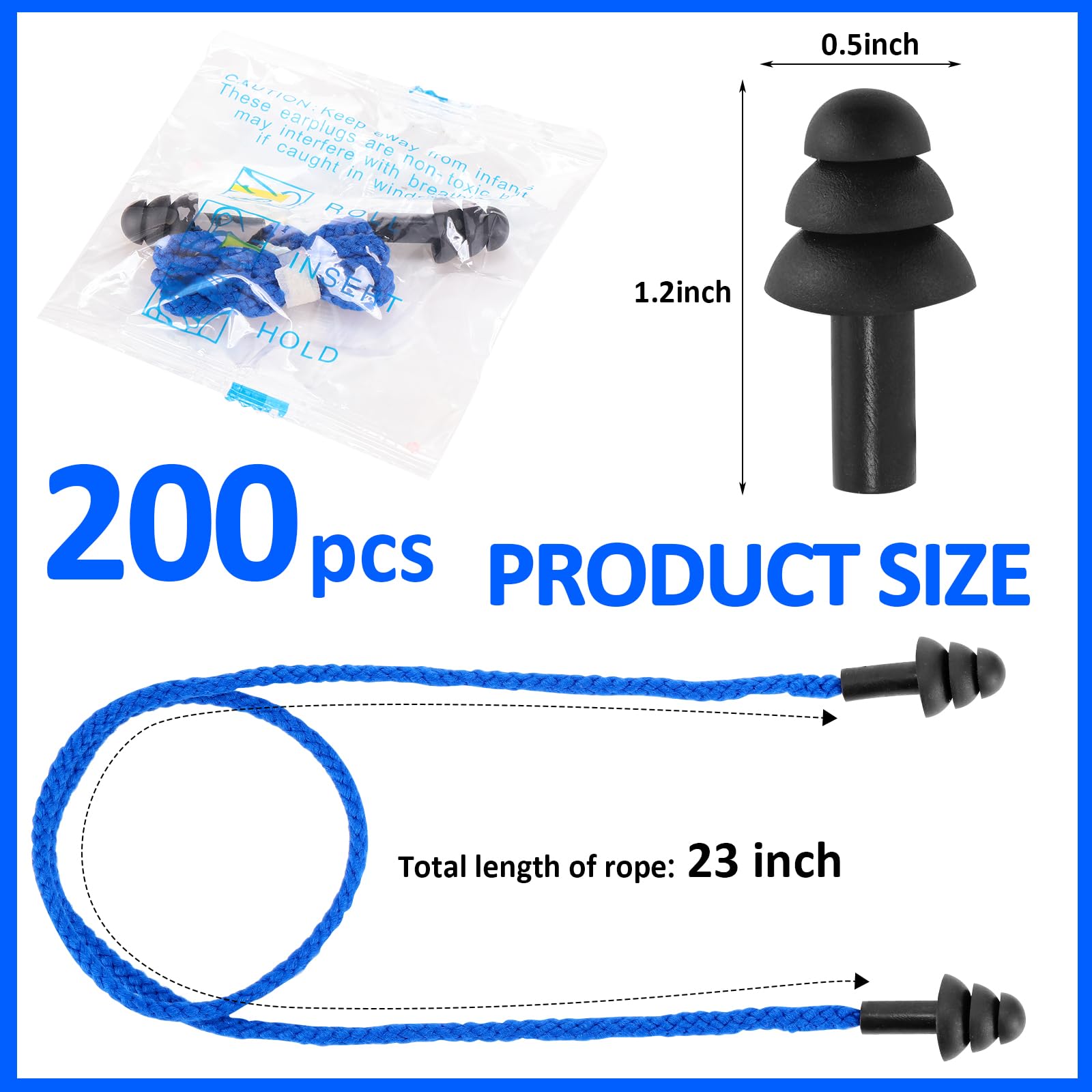 Xuhal individually wrapped ear plugs for hygienic sharing and easy distribution.