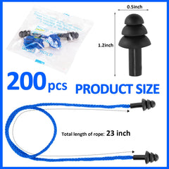 Xuhal individually wrapped ear plugs for hygienic sharing and easy distribution.