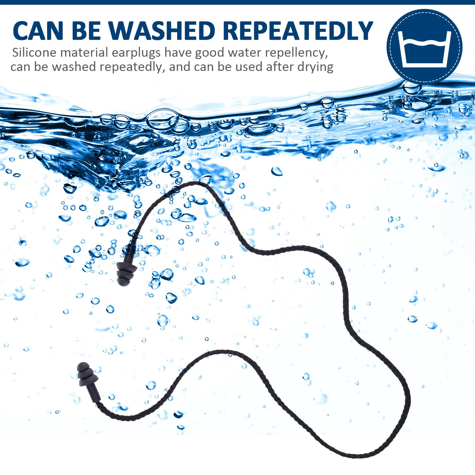 Xuhal reusable earplugs deliver long-lasting use and easy drying after washing.