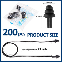 Xuhal silicone earplugs close-up highlighting skin-friendly material and water-repellent properties.