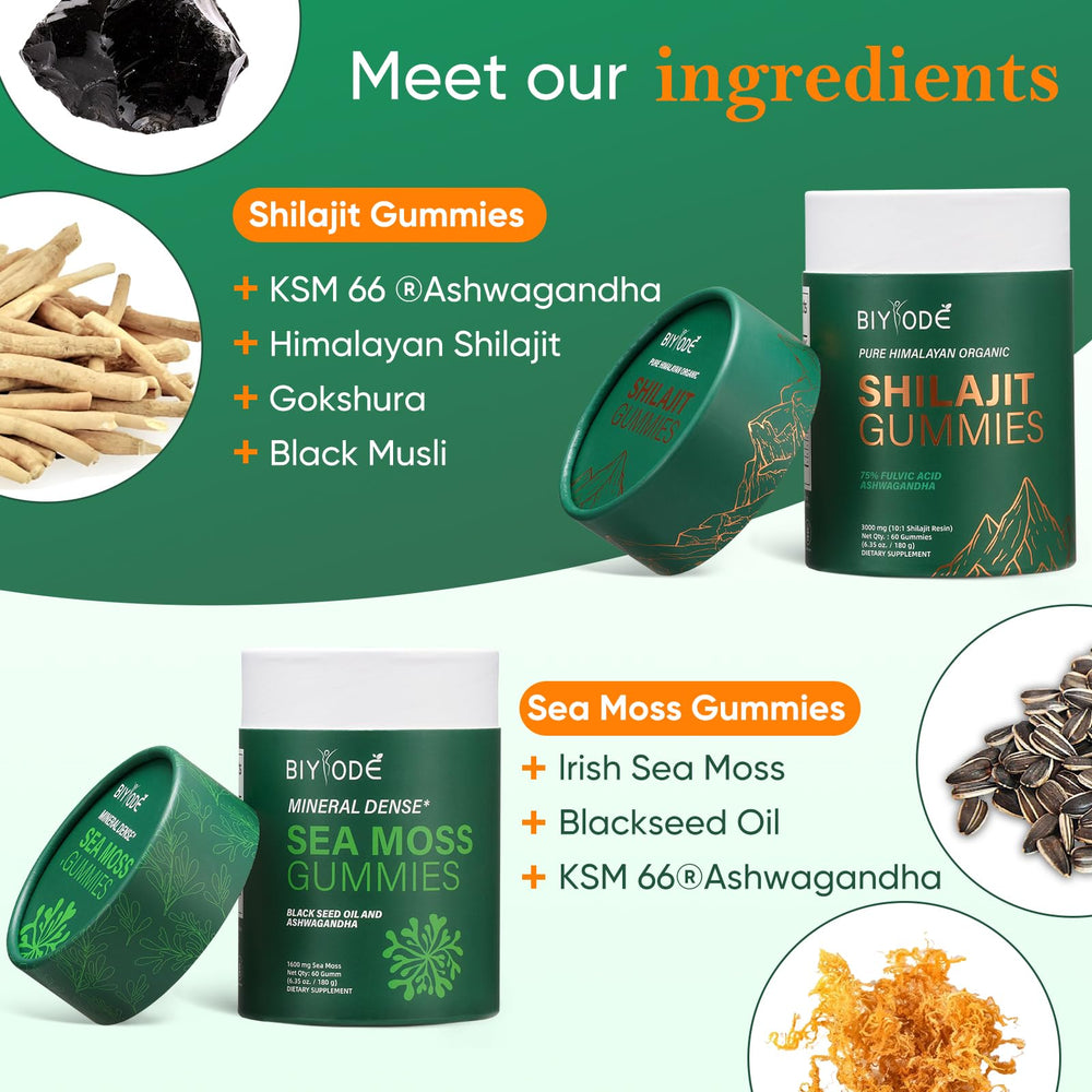Xuore KSM-66 Ashwagandha sea moss gummies pack for active lifestyles.