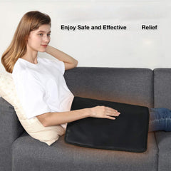 XUYU FIR pad on sofa offers convenient home spa warmth