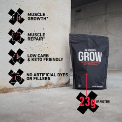 XWERKS Grow ready-to-make shake in cup illustrating smooth mixing and quick absorption.