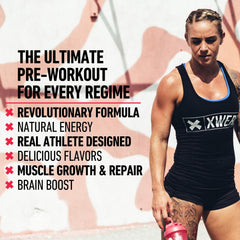 Xwerks Ignite 150mg caffeine serving illustration highlighting focus during training