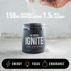 Xwerks Ignite gluten free keto label on packaging signaling dietary alignment