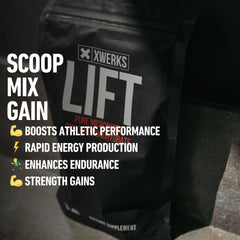 Xwerks Lift unflavored formula blends into smoothie without altering taste