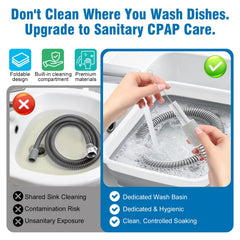 Xykzra mask brush reaches cushions and crevices for thorough cleaning